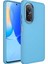 Huawei Nova 9 Se Kılıf Metal Çerçeve ve Buton Tasarımlı Silikon Luna Kapak-Sierra Mavi 1