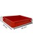 1.Kalite Kırmızı Hamur Pasası 40x30x7.5 cm - Gıdaya Uygun Plastik Kasa Hamur Kasası 7 Litre 3
