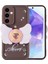Samsung Galaxy A35 Kılıf Kamera Korumalı Figür Tasarımlı Kapya Kapak-Koyu Kahve 1