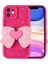 Apple iPhone 11 Kılıf Kamera Korumalı Figür Tasarımlı Kapya Kapak-Pembe Koyu 1