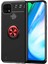 Realme C25 Kılıf Ravel Silikon Kapak-Siyah-Kırmızı 1