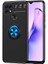 Alan Tech Oppo A15S Kılıf Zore Ravel Silikon Kapak-Siyah-Mavi 1