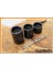 Tealight Mumluk Üçlü Set Siyah Renk 2