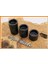 Tealight Mumluk Üçlü Set Siyah Renk 3