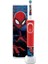 D100 Vitality Spiderman Özel Seri Çocuklar Için Ekstra Yumuşak Şarj Edilebilir Diş Fırçası ve Seyahat Kabı 1