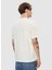 Bisiklet Yaka Baskılı Ekru Erkek T-Shirt PM509390 803 Claude 4