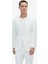 Ekru Düz Slim Fit Takım Elbise 2