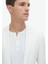 Ekru Düz Slim Fit Takım Elbise 4