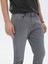 Gri Slim Fit Denim Pamuk Karışımlı Pantolon 3
