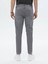 Gri Slim Fit Denim Pamuk Karışımlı Pantolon 4