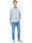 Mint Düz Regular Fit Dokuma Casual Pamuk Karışımlı Gömlek 2