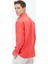 Nar Çiçeği Düz Oversize Fit Dokuma Casual Gömlek 5