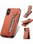 IPhone Xs Max Için Kılıf Standı Manyetik Araç Montaj Crad Yuvası Fermuar Cüzdan (Yurt Dışından) 3