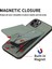 IPhone 11 Için Kılıf Pro Cüzdan Crad Yuvası Standı Fermuar Manyetik Araç Montaj (Yurt Dışından) 5