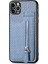 IPhone 11 Için Kılıf Pro Max Standı Crad Yuvası Fermuar Cüzdan Manyetik Araç Montaj (Yurt Dışından) 4