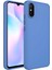 Xiaomi Redmi 9A Kılıf Metal Çerçeve ve Buton Tasarımlı Silikon Luna Kapak - Lavendery Gray 1