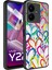 Vivo Y35 Kılıf Aynalı Desenli Kamera Korumalı Parlak Mirror Kapak - Kalp 1