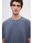 Oversize Füme %100 Pamuk T-Shirt 6HC14ORT02006 3
