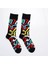 Mrhero Çok Renkli Unisex Tekli Afrika Desenli Soket Çorap 1061-MH Siyah 1