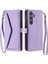 Cüzdan Crossbody Kılıf Samsung Galaxy A35 5g Fermuar Faturaları Yuvası Cüzdan (Yurt Dışından) 1