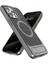 Apple iPhone 15 Pro Max Kılıf X2 Petek Desenli Invisible Magsafe Standlı Kapak 4