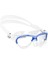Mini Cobra Silikon Deniz Gözlüğü Blue-Clear-Blue 3