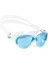 Mini Cobra Silikon Deniz Gözlüğü Blue-Clear-Blue 5