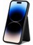IPhone 14 Için Kılıf Pro Standı Manyetik Araç Montaj Fermuar Crad Yuvası Cüzdan (Yurt Dışından) 3