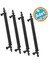 Mobilya Çekmece Dolap Kapak Kulbu Siyah Metal 160 mm (4 Adet) 1