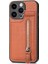 IPhone 15 Için Kılıf Pro Max Crad Yuvası Manyetik Araç Montaj Cüzdan Standı Fermuar (Yurt Dışından) 4