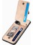 IPhone 15 Için Kılıf Pro Fermuar Cüzdan Manyetik Araç Montaj Crad Yuvası Standı (Yurt Dışından) 3