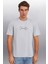 Kıngsley Erkek Pamuk Baskılı Kısa Kollu Regular Fit Gri T-Shirt 1