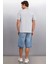 Kıngsley Erkek Pamuk Baskılı Kısa Kollu Regular Fit Gri T-Shirt 5