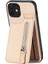 IPhone 11 Için Kılıf Cüzdan Crad Yuvası Fermuar Standı Manyetik Araç Montaj (Yurt Dışından) 1