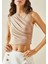 Drape Yakalı Crop Bluz 1
