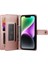 IPhone 14 Için Flip Case Çok Fonksiyonlu Iş Crossbody Kayış Cüzdan (Yurt Dışından) 5