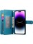 IPhone 14 Için Flip Case Pro Max Iş Crossbody Kayış Cüzdan Standı (Yurt Dışından) 5