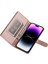 IPhone 14 Için Flip Case Pro Max Iş Crossbody Kayış Cüzdan Standı (Yurt Dışından) 4