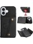 IPhone 16 Için Cüzdan Kılıf Cüzdan Kılıf Darbeye Koruyucu Kickstand Kart (Yurt Dışından) 1