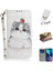 IPhone 14 Kordon Kart Yuvaları Manyetik Pu Için 3D Boyalı Koruyucu Kılıf (Yurt Dışından) 1