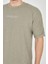 Jakar Kumaş Rahat Kol T-Shirt - Açık Yeşil 4