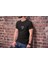 Bisiklet Yaka Baskılı Oversize T-Shirt - Siyah 1