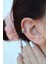 Zirkon Taşlı Kaplumbağa Helix Piercing Karetta Kıkırdak Lob Küpesi Tek Adet 2