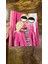 Sarı Saçlı Pembe Kız Arma Dikiş Aplike 23X19 cm 1