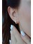 Sıralı Beyaz Kalpli Helix Piercing Kıkırdak Küpesi Lob Tek Adet 3