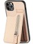 IPhone 11 Için Kılıf Pro Cüzdan Crad Yuvası Standı Fermuar Manyetik Araç Montaj (Yurt Dışından) 1
