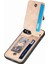 IPhone 15 Için Kılıf Standı Crad Yuvası Manyetik Araç Montaj Fermuar Cüzdan (Yurt Dışından) 3