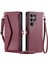 Samsung Galaxy S22 Ultra Kart Tutucu Fermuar Yuvası Için Cüzdan Crossbody Durumda (Yurt Dışından) 1