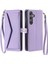 Cüzdan Crossbody Kılıf Samsung Galaxy A35 5g Fermuar Faturaları Yuvası Cüzdan (Yurt Dışından) 1