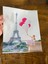 Paris Eyfel Kulesi Uşan Balonlu Kız Arma Dikiş Aplike 23X19 cm 2